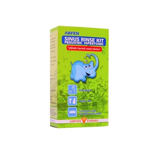AbfenSinus Rinse Kit Pediatric Hipertonic Yüksek Hacimli Nazal Yıkama - Abfen Farma