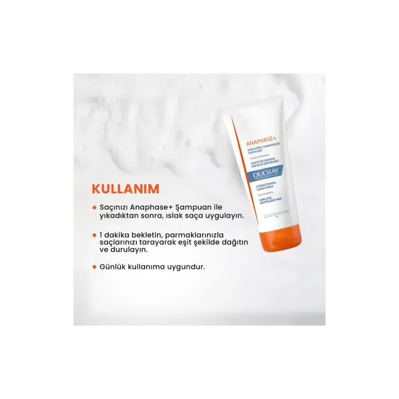 Ducray Anaphase+ Strengthening Conditioner Besleyici ve Güçlendirici Saç Kremi 200 ml - 2