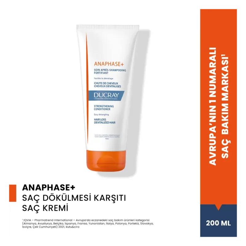 Ducray Anaphase+ Strengthening Conditioner Besleyici ve Güçlendirici Saç Kremi 200 ml - 3
