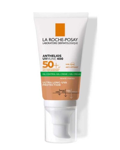 Anthelios UVMUNE 400 Tinted Oil Control Gel-Cream SPF50+ Renkli Güneş Kremi 50ml - La Roche Posay