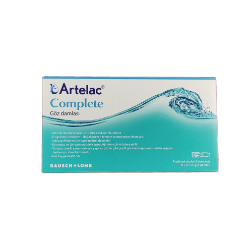 Artelac Complete Göz Damlası 30X0,5ml - Bausch Lomb