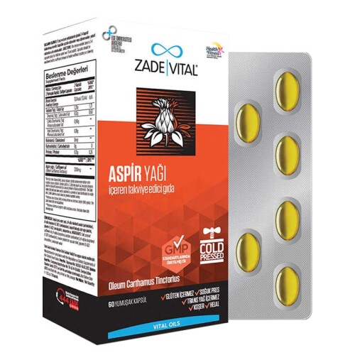 Aspir Yağı 60 Yumuşak Kapsül - Zade Vital