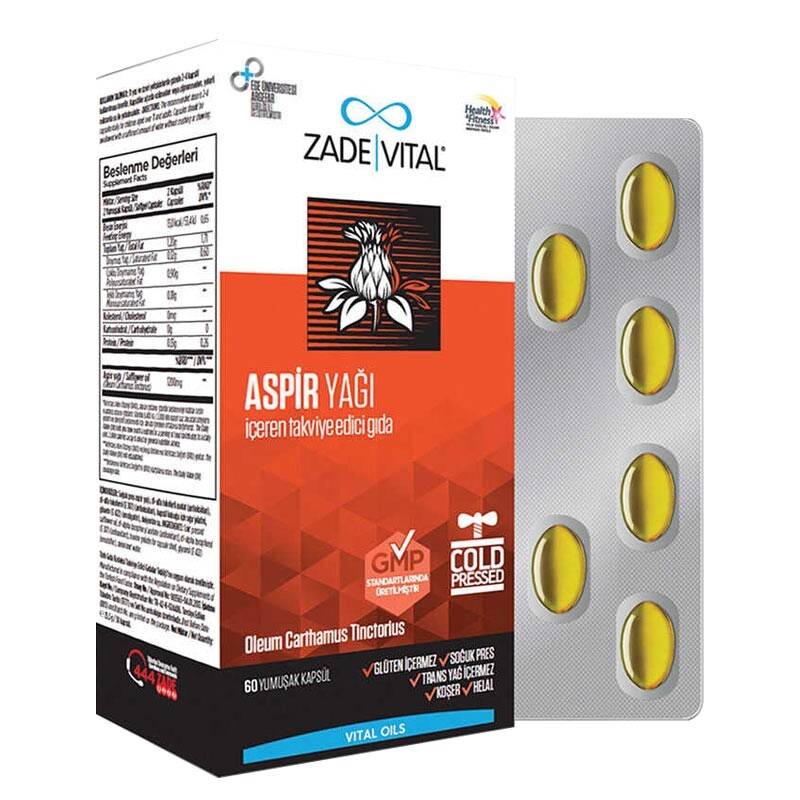 Aspir Yağı 60 Yumuşak Kapsül - 1