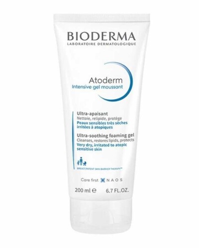 Atoderm Intensive Foaming Gel Atopiye Eğilimli Ciltler İçin Zengin İçerikli Temizleyici Jel 200ml - Bioderma