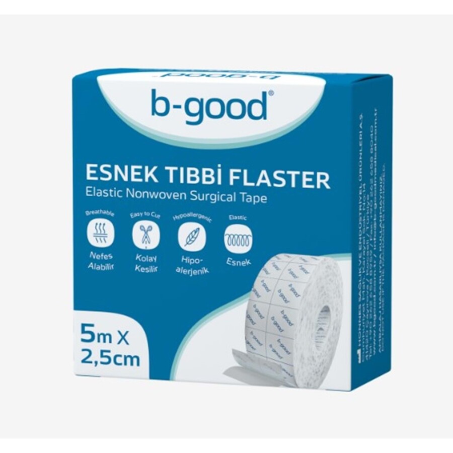 B Good Flaster Fix Esnek 5mt X 2,5 Cm - 1