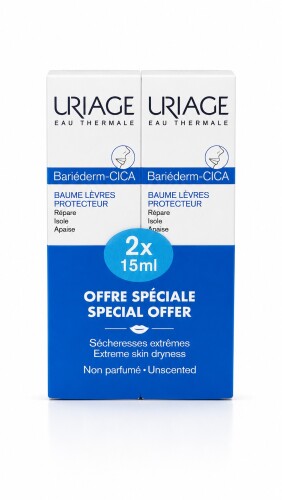 Bariederm Cica Lips Protecting Balm 15 ml İkili - Uriage