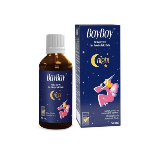 Baybay Night Melisa İçeren Takviye Edici Gıda 50ml - Ena Farma