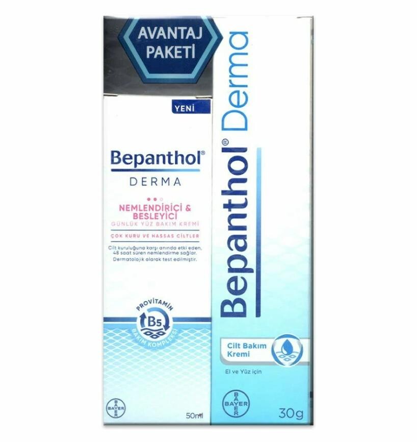 BEPANTHOL Nemlendirici Yüz Kremi 50 Ml+cilt Bakım Kremi 30 Gr Cilt Bakım Seti - 1