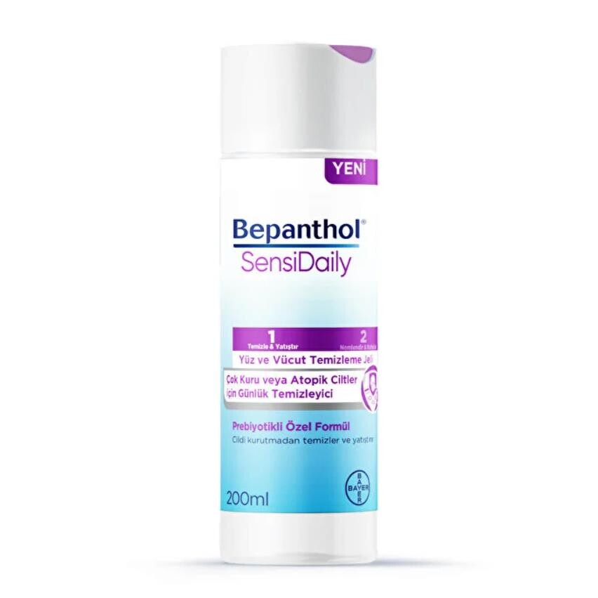 Bepanthol SensiDaily Yüz ve Vücut Temizleme Jeli 200 ml - 1