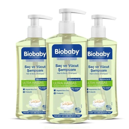 Biobaby Bebek Şampuanı (Saç ve Vücut) 3 AL 2 ÖDE - Biobaby