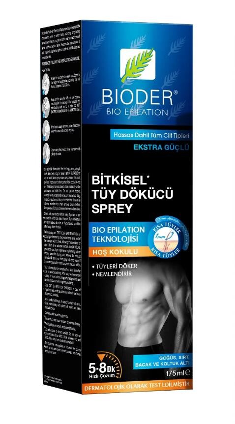 Bioder Erkekler İçin Bitkisel Tüy Dökücü Sprey 175 ml - 1