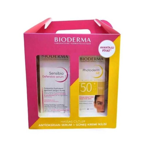Bioderma Hassas Ciltler için Antioksidan Serum + Güneş Kremi İkilisi - Bioderma