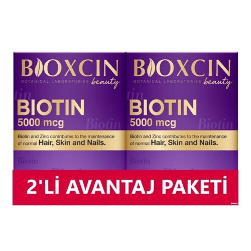 Bioxcin Biotin 5000 Mcg 1+1 Hediyeli - Bioxcin