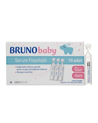 Bruno Baby Serum Fizyolojik 5 Ml X 10 Adet Tek Kullanımlık Flakon - Abdi İbrahim