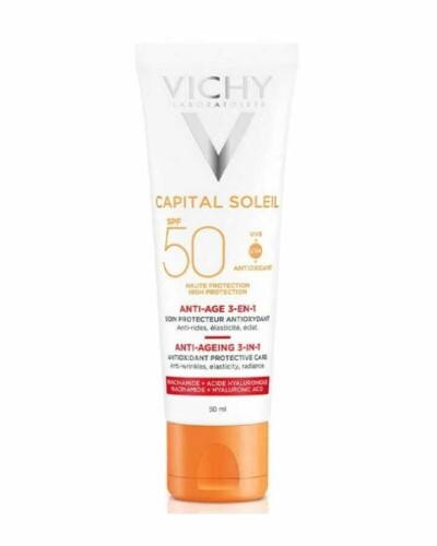 Capital Soleil SPF 50 Anti Aging 3-in-1 Güneş Kremi 50 ml - Vichy