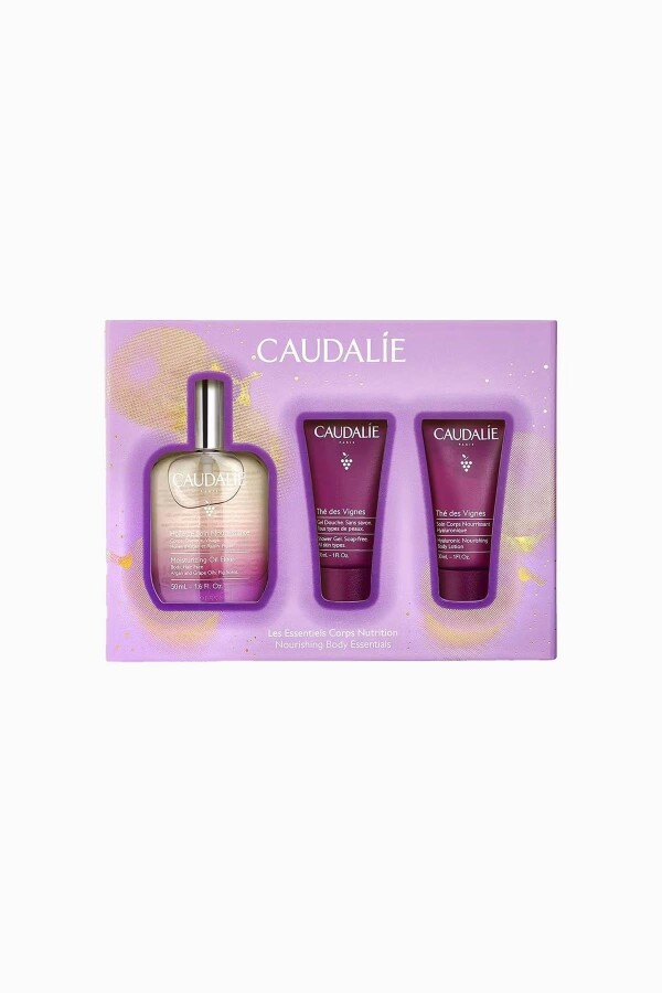 Caudalie Besleyici Elixir Yağ İncir 50ml + Duş Jeli 30ml + Vücut Losyonu 30 ml - 1