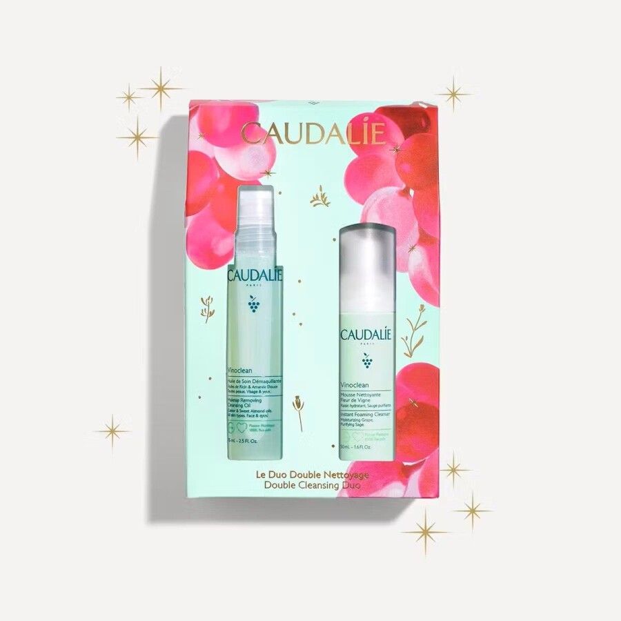 Caudalie Vinoclean Cleansing Oil 75 Ml + Foaming Cleanser 50 Ml Kofre - 1