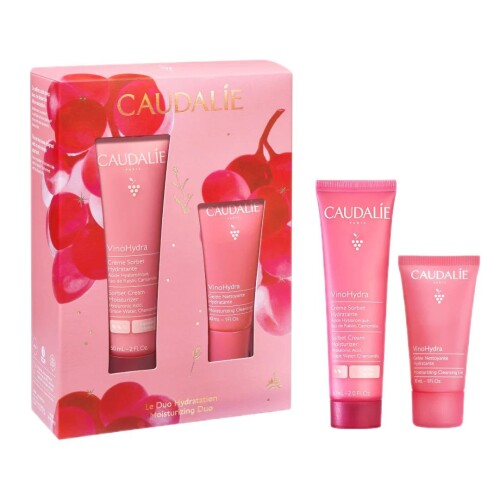 Caudalie Vinohydra Sorbet Cream 60 Ml + Moisturizing Cleansing Gel 30 Ml Yılbaşı Kofre - Caudalie
