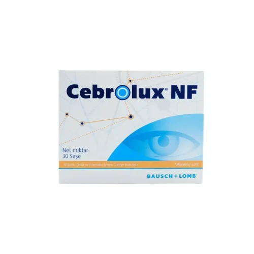 Cebrolux NF Sitikolin, Çinko Ve Vitaminler İçeren Takviye Edici Gıda 30 Saşe - Bausch Lomb