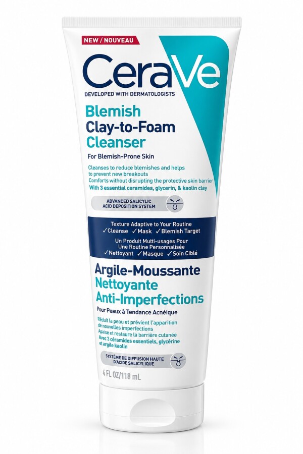 Cerave Blemish Clay To Foaming Cleanser 118ml - 1