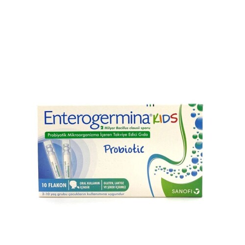 Enterogermina Çocuklar için Takviye Edici Gıda 50 ml (5 ml x 10 Flakon) - Enterogermina