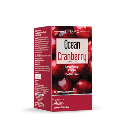 Cranberry Turna Yemişi Ekstresi 30 Tablet Takviye Edici Gıda - Orzax
