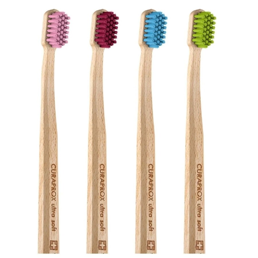 Curaprox CS 5460 Wood Ultra Soft Toothbrush Diş Fırçası 1 Adet - 1