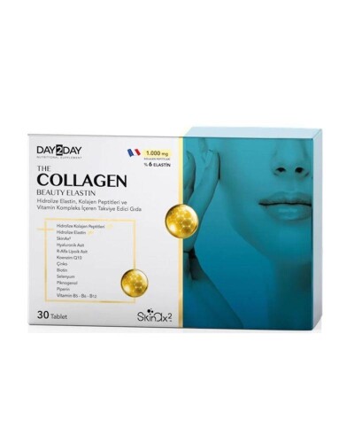 Day2Day The Collagen Beauty Elastin Takviye Edici Gıda 30 Tablet - DAY2DAY