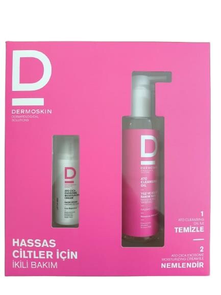 Dermoskin Ato Cleansing Oil 200 Ml + Cica Exosome Moisturizing Cream 33 Ml - 1
