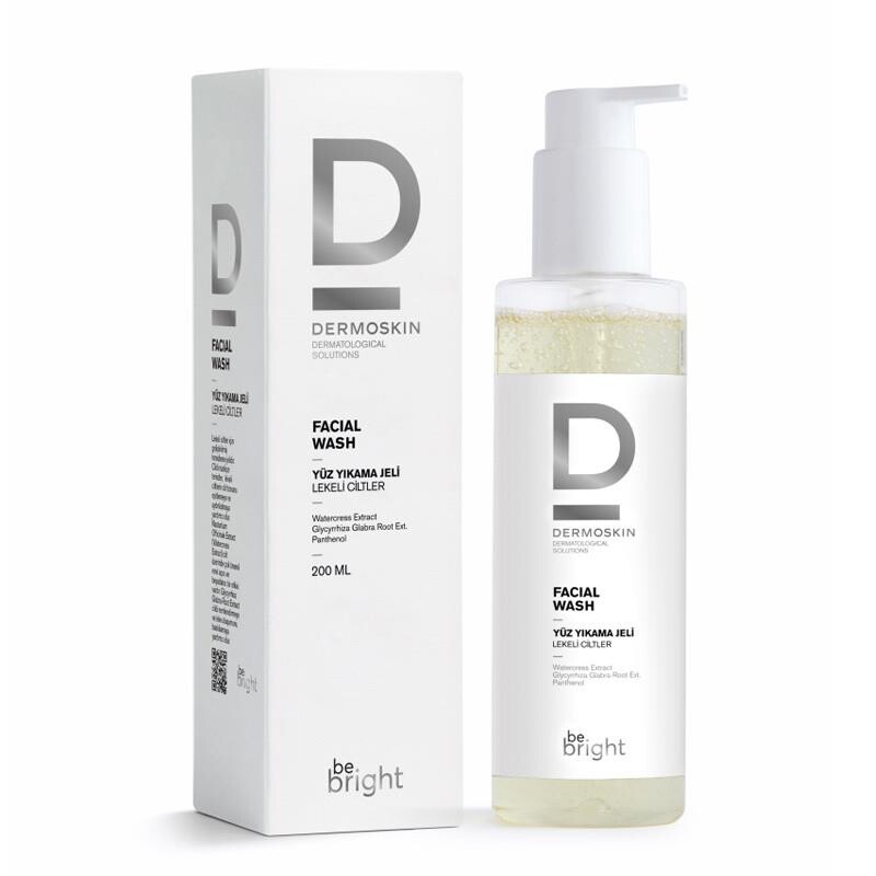 Dermoskin Be Bright Lekeli Ciltler için Yüz Yıkama Jeli 200 ml - 1