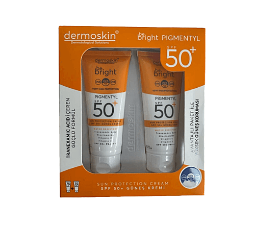 Dermoskin Be Bright Pigmentyl Güneş Koruyucu Krem SPF50+ 75 ml 2'li Paket - Dermoskin
