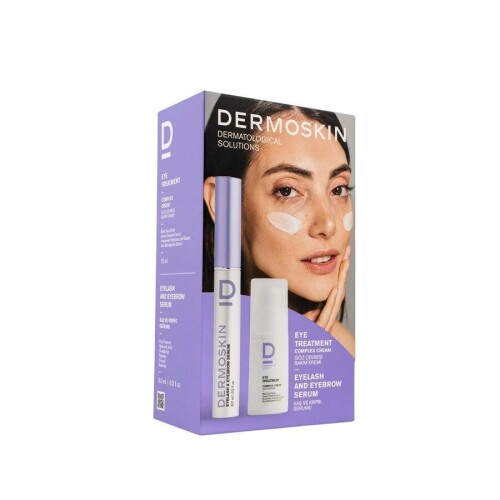 Dermoskin Kaş ve Kirpik Serumu 6ml + Göz Çevresi Bakım Kremi 15ml - Dermoskin