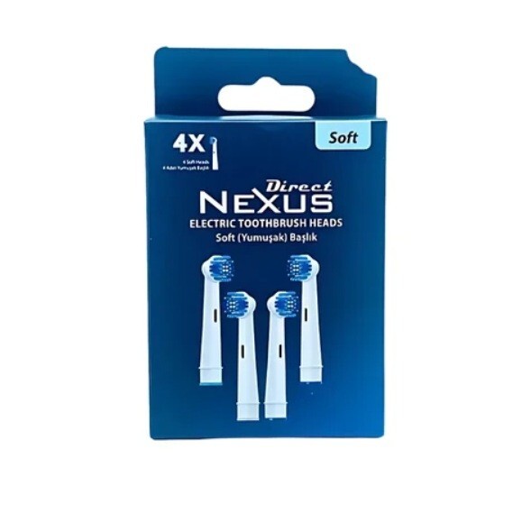 Direct Nexus Elektrikli Diş Fırçası Yedek Başlık 4'lü Soft - 1