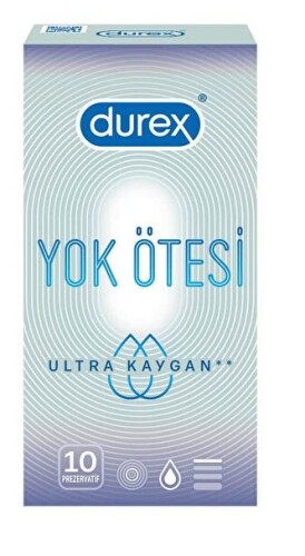 Durex Yok Ötesi Ekstra İnce Ultra Kaygan 10'lu Prezervatif - Durex