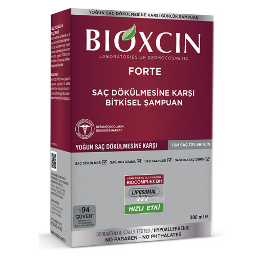 Forte Yoğun Saç Dökülmesine Karşı Bitkisel Şampuan Tüm Saçlar İçin 300 ml - Bioxcin