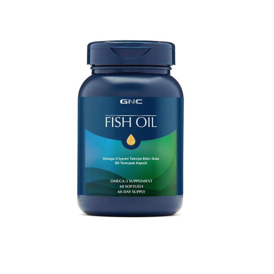 GNC Fish Oil 60 Yumuşak Kapsül - 1