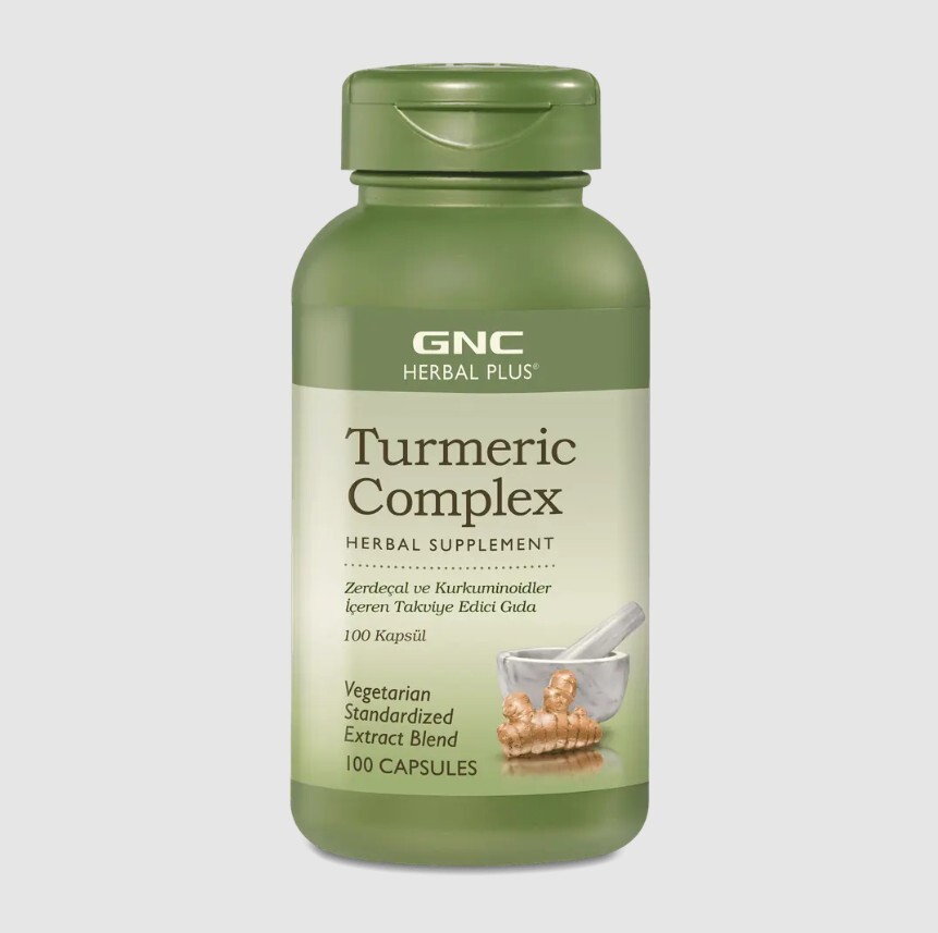 GNC Herbal Plus Turmeric Complex 100 Kapsül - 1
