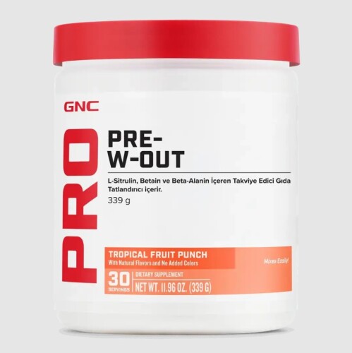 GNC Pro Pre-W-OUT – 339 g - GNC
