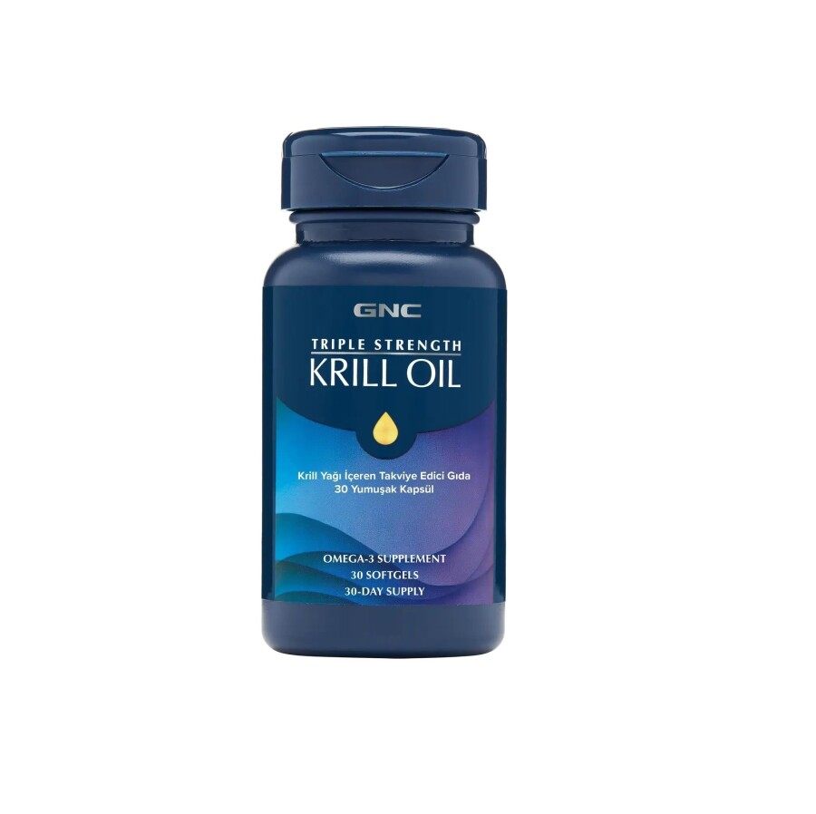 GNC Triple Strenght Krill Oil 30 Kapsül - 1