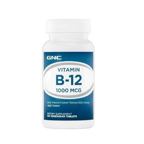 GNC Vitamin B12 1000 mcg 100 Tablet - GNC