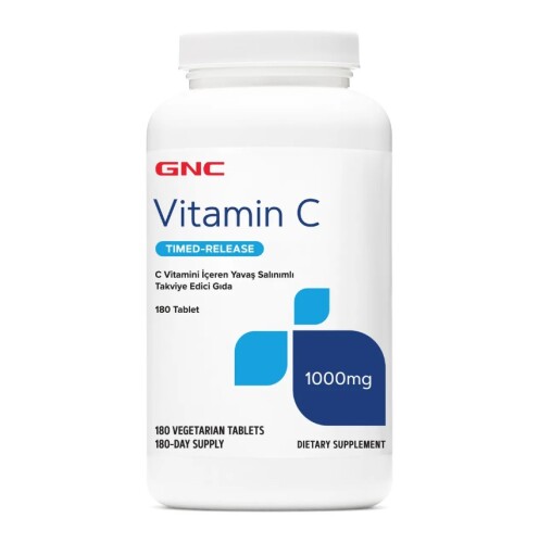 Gnc Vitamin C Timed Release 180 Tablet - GNC