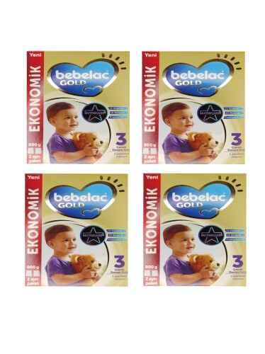 Gold 3 Numara Devam Sütü 800 Gr X 4 Adet - Bebelac