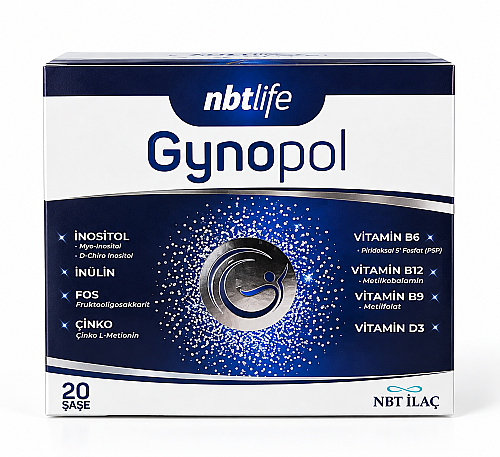 Gynopol İnostiol, B Vitaminleri, Vitamin D3, Çinko Ve Prebiyotik İçeren Takviye Edici Gıda 20 Şase - Nbt İlaç