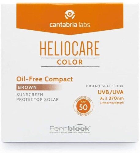 Heliocare Color SPF 50 Oil Free Compact Brown(Esmer) 10 gr - cantabria labs