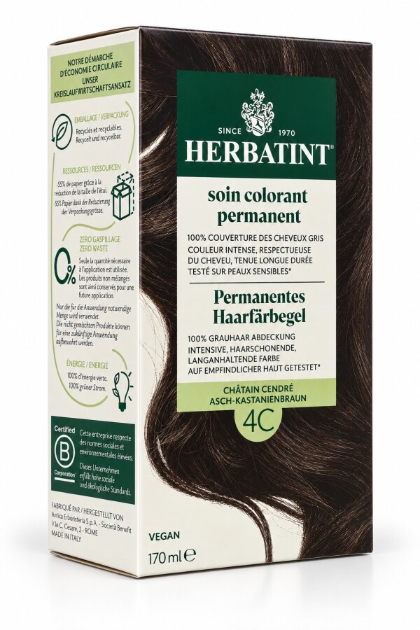 Herbatint Saç Boyası 4C Chatain Cendre 170 Ml - 1