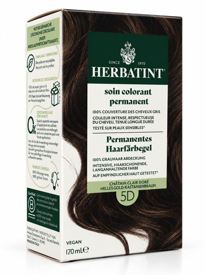 Herbatint Saç Boyası 5D Chatain Clair Dore 170 Ml - 1