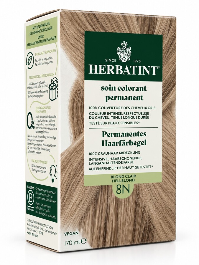 Herbatint Saç Boyası 8N Blond Clair 170 Ml - 1