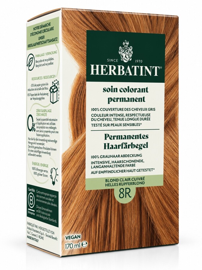 Herbatint Saç Boyası 8R Light Copper Blonde 170 Ml - 1