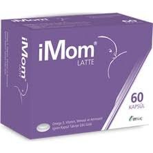 iMom Latte Omega 3 - Mineral - Vitamin İçeren Takviye Edici Gıda 60 Kapsül - ITF İlaç