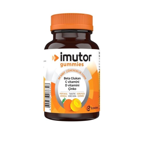 İmutor Gummies Beta Glukan 60 Çiğnenebilir Jel Form - Imutor